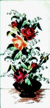 kebana with roses